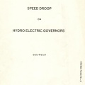 Speed Droop  from the Prime Mover Control conference in 1970 